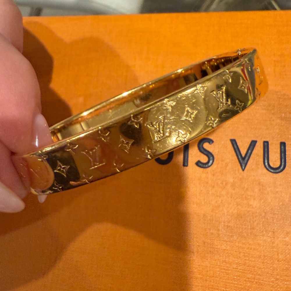 Louis Vuitton Gold Bangle Bracelet